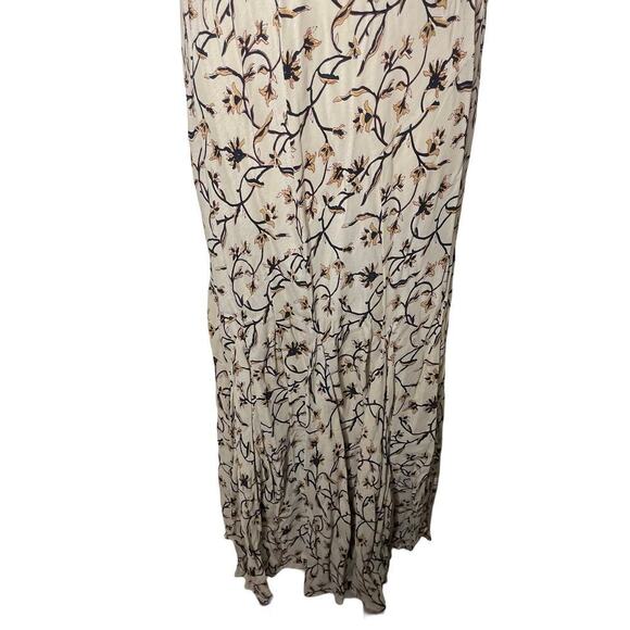 Doen Brindille cream scroll print maxi dress sz L - Picture 4 of 9